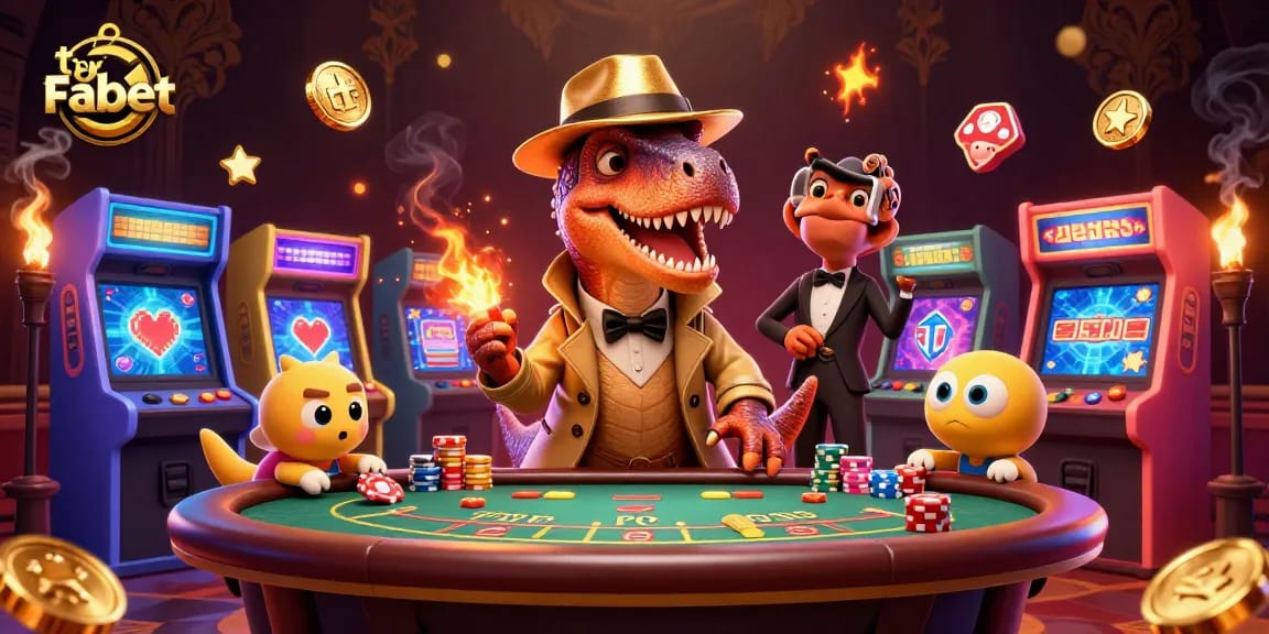 Experience thrilling gameplay tại Fabet with a velociraptor card counter and vibrant casino games.