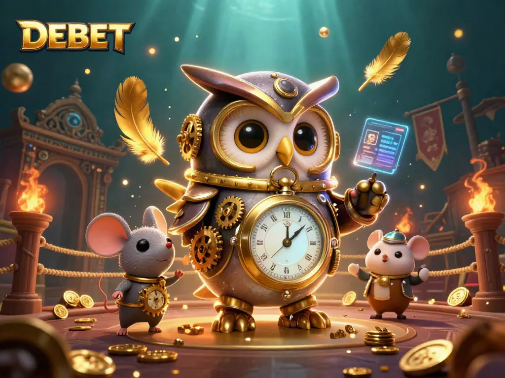 Experience exciting wins with DEBET at a steampunk-inspired online casino adventure.